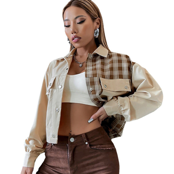 Corduroy Casual Single-breasted Short Jacket