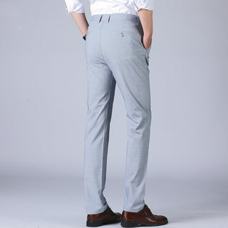 Buy light-blue Men Woodpecker Thin Non Ironing Pants