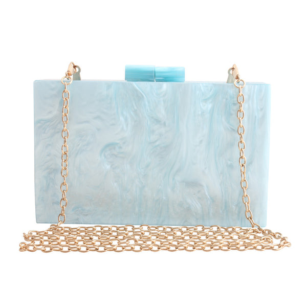 Marble Pattern Acrylic Luxury Crossbody Purse