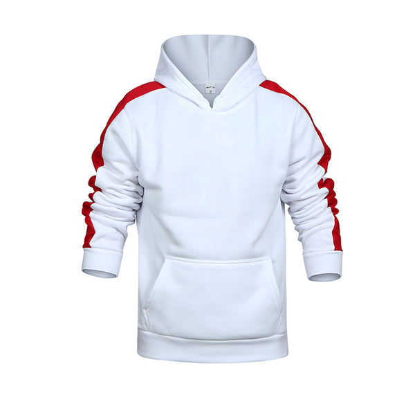 Men Striped Casual Cotton Hoodie