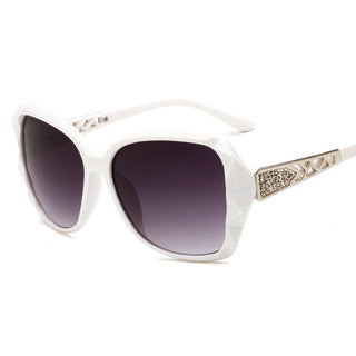 Buy white Big Frame Retro Sunglasses