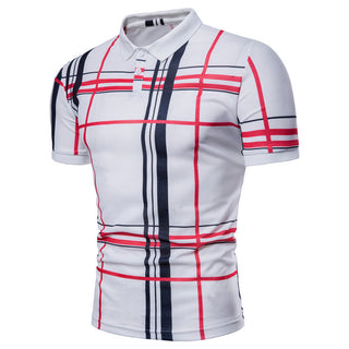 Men Classic Stripped Polo T-Shirt