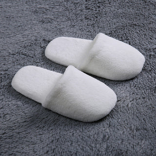 Buy white Coral Velvet Plush Slip-on Comfort Shoes