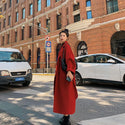 Women Woolen Blazer Trench Coat