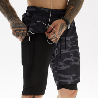 Men Double Layer Shorts