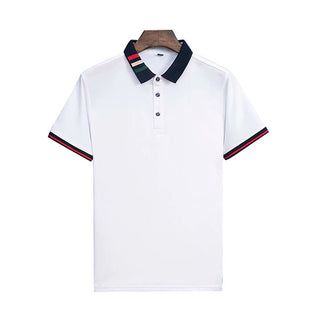 Buy white Men Short Sleeved Business Polo Shirts