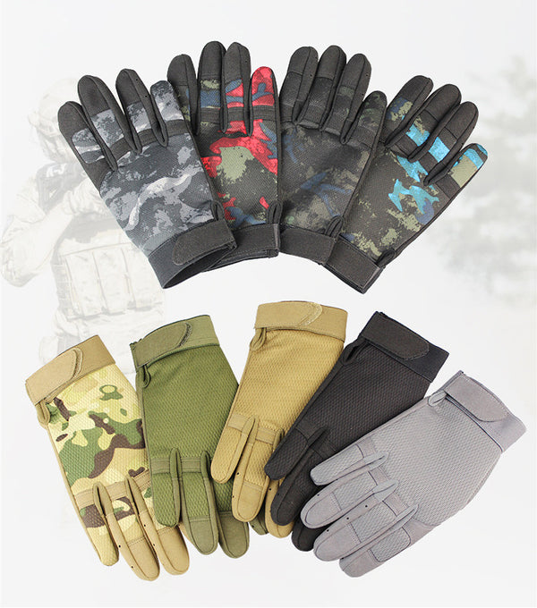 Unisex Wear-resistant Breathable Full-finger Touch Screen Gloves