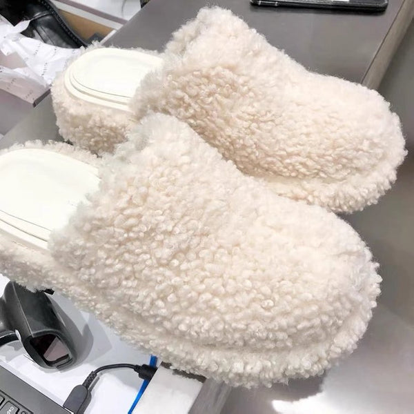 Baotou Plush Lamb Wool Comfort Shoes