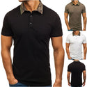 Men Solid Color Polo Shirts