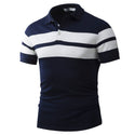 Men Slim-fit Striped Polo Shirt