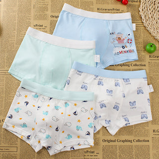 Buy bear-whale Boys Cartoon Cotton Shorts