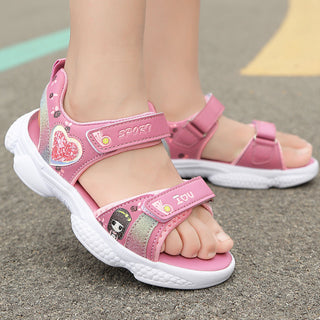 Buy pink Girls&#39; Lightweight Soft Sole Sandals