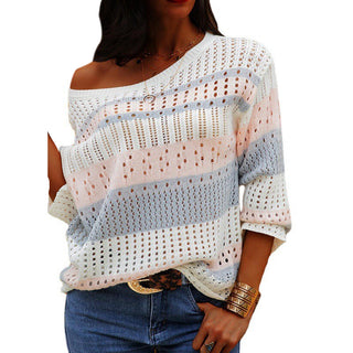 Buy pink Women Loose Casual Sweater