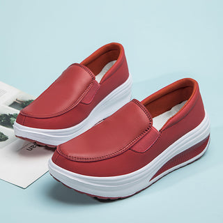 Platform Loafers Chunky Heel Flat Sneakers