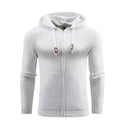 Men Four Seasons Knitting Zipper Hoodie