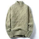 Men Half Turtleneck Loose Knit Sweater