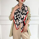 Women Multi-Patterned Printed Silk Scarf