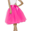 Puff Pleated Mesh A-Line Skirt