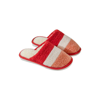 Buy red Striped Slip-on Plush Comfort Shoes