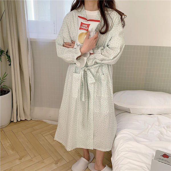 Women Floral Long Kimono Loungewear