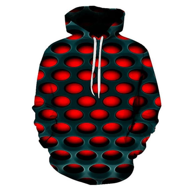 Men Printed 3D Long-sleeved Hoodie