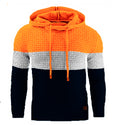 Men Jacquard Long Sleeve Hoodie