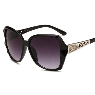 Buy black Big Frame Retro Sunglasses