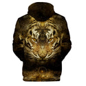 Men's Animal Style Tiger Creative Print Hoodie